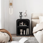 モダンデザインのホワイトナイトテーブル|おしゃれで機能的な収納スペース完備 fcwz-2362