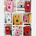 かわいいロボットデザインのガラス製キャビネット - おしゃれな収納アイディア! fcwz-2367