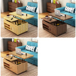 モダンデザイン多層板製センターテーブル|昇降式&収納機能付き fcx-2587