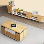 モダンデザイン!多層板?合成皮革の高級センターテーブルセット fcx-2591