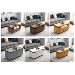 モダンデザイン!多層板?合成皮革の高級センターテーブルセット fcx-2591