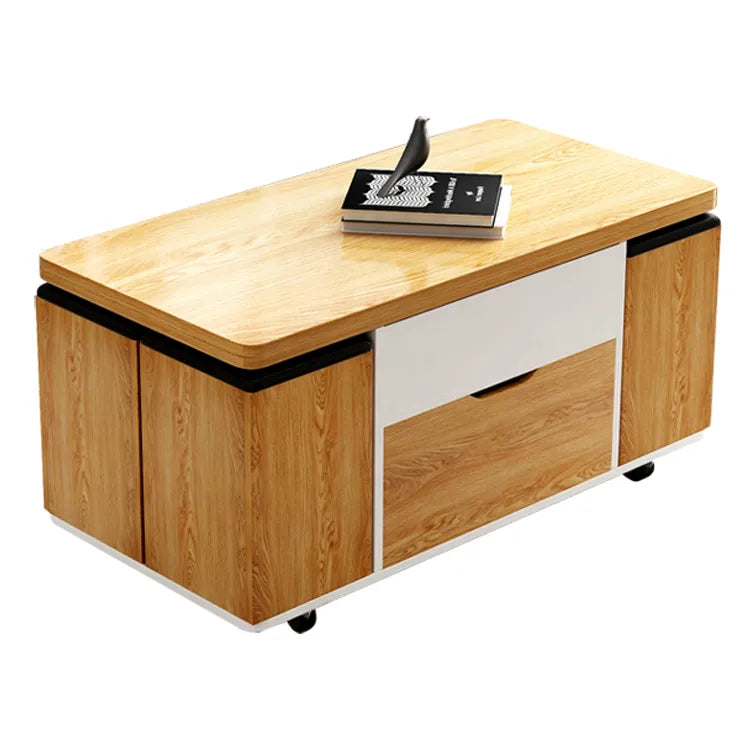 モダンデザイン!多層板?合成皮革の高級センターテーブルセット fcx-2591