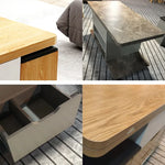 モダンデザイン!多層板?合成皮革の高級センターテーブルセット fcx-2591