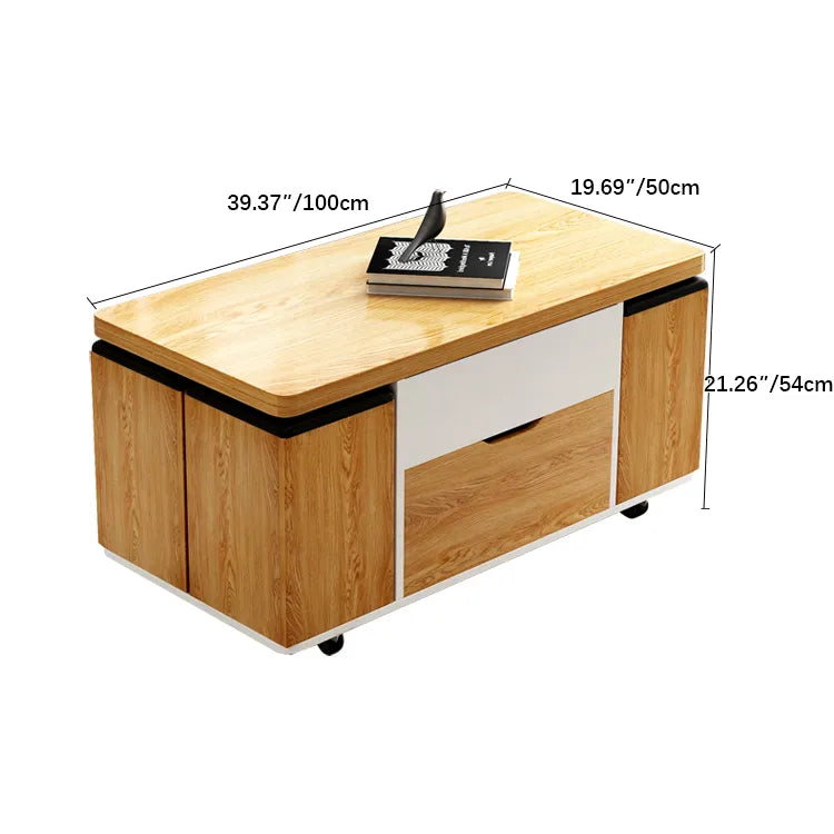 モダンデザイン!多層板?合成皮革の高級センターテーブルセット fcx-2591