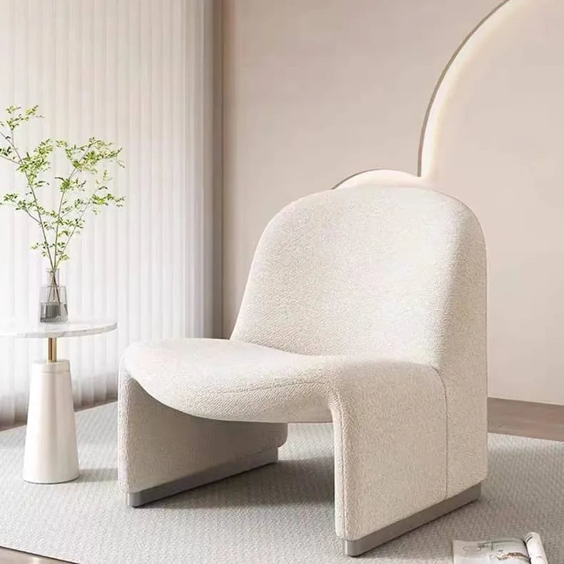 シープボア綿麻チェア|モダンデザインの心地よい座り心地 fdfh-2215