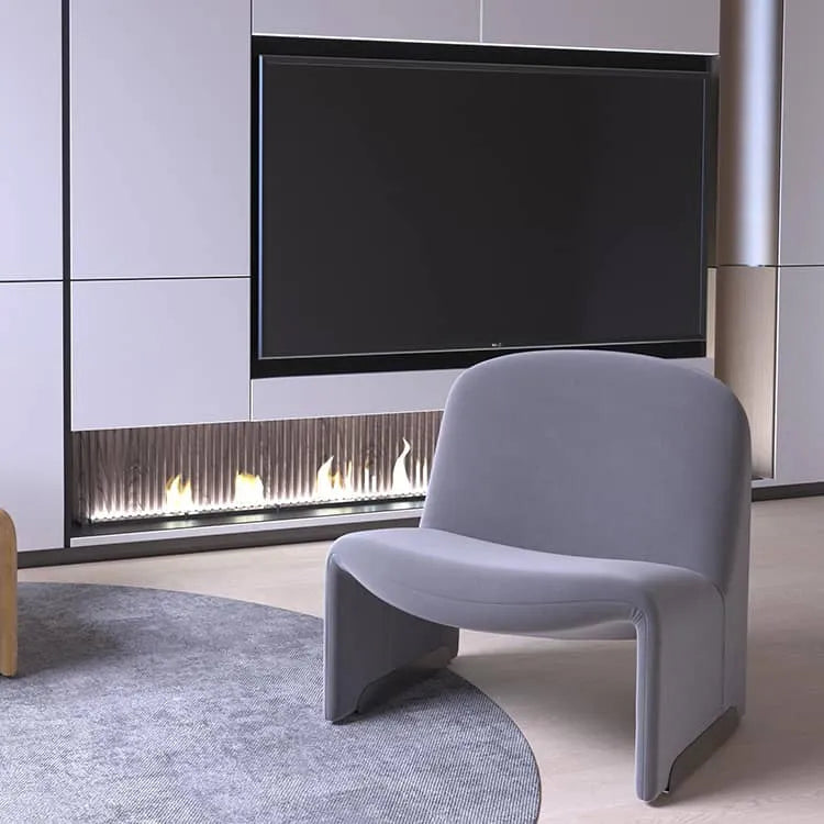 シープボア綿麻チェア|モダンデザインの心地よい座り心地 fdfh-2215