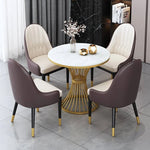 高級感溢れる合成皮革チェアセット|モダンなダイニングにぴったり fdfh-2219-ch