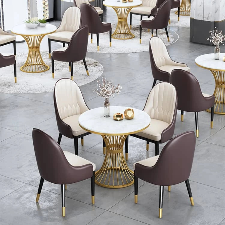 高級感ある大理石テーブルセット|モダンデザインでおしゃれな食卓を演出 fdfh-2219