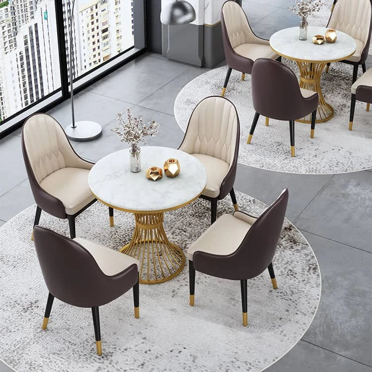 高級感ある大理石テーブルセット|モダンデザインでおしゃれな食卓を演出 fdfh-2219