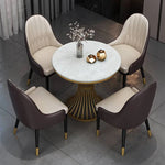 高級感ある大理石テーブルセット|モダンデザインでおしゃれな食卓を演出 fdfh-2219