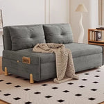 シンプルで快適な無垢材ソファー|シリコンフィル&コーデュロイ素材使用の癒し空間 fdh-3110