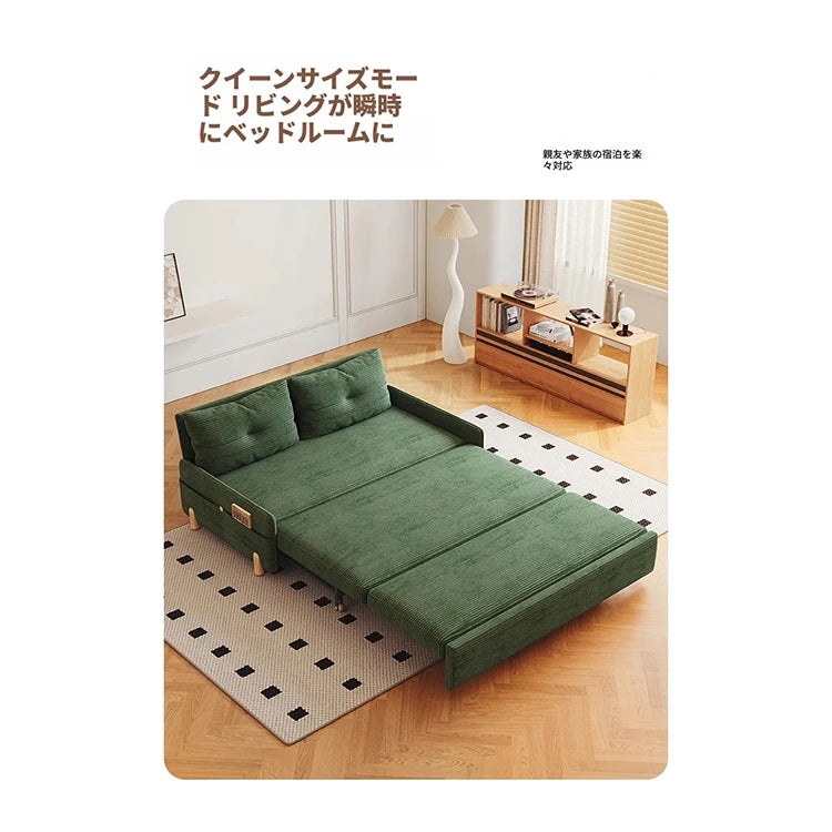 シンプルで快適な無垢材ソファー|シリコンフィル&コーデュロイ素材使用の癒し空間 fdh-3110