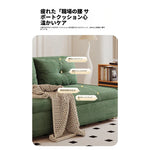 シンプルで快適な無垢材ソファー|シリコンフィル&コーデュロイ素材使用の癒し空間 fdh-3110