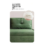 シンプルで快適な無垢材ソファー|シリコンフィル&コーデュロイ素材使用の癒し空間 fdh-3110