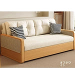 オーク無垢材とラタン使用のシリコンフィルコーデュロイソファー|モダンで快適なリビングスタイルを演出 fdh-3111