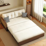 オーク無垢材とラタン使用のシリコンフィルコーデュロイソファー|モダンで快適なリビングスタイルを演出 fdh-3111