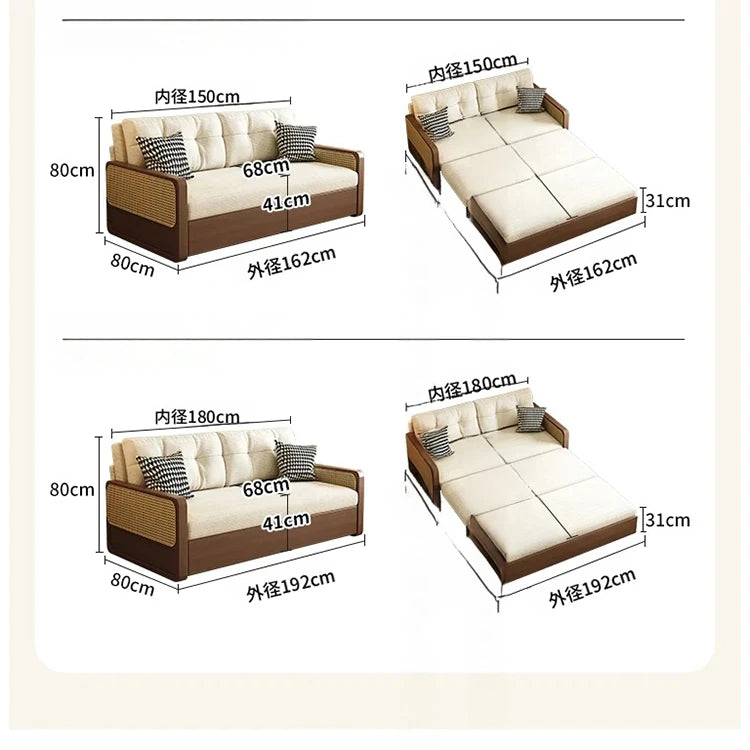 オーク無垢材とラタン使用のシリコンフィルコーデュロイソファー|モダンで快適なリビングスタイルを演出 fdh-3111