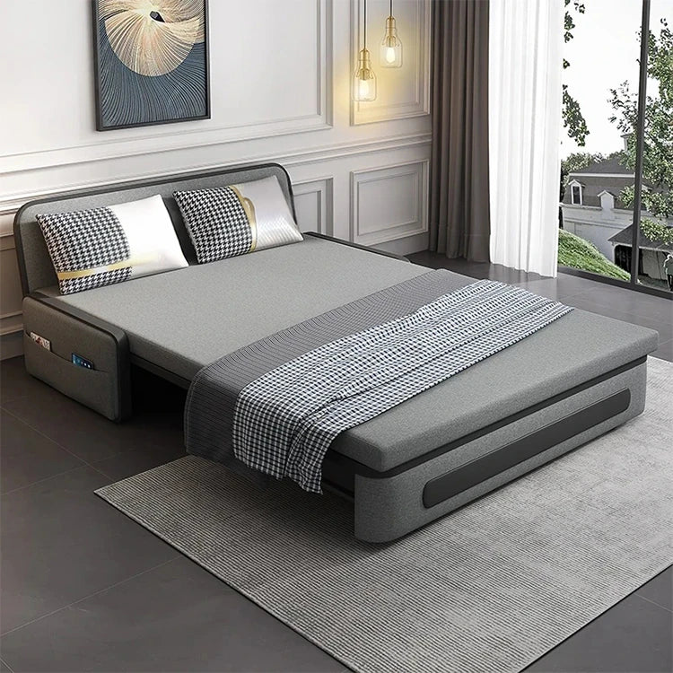 デザイン性抜群のエアレザーソファー - パイン材使用、収納付き、快適なリビング空間を実現! fdh-4761