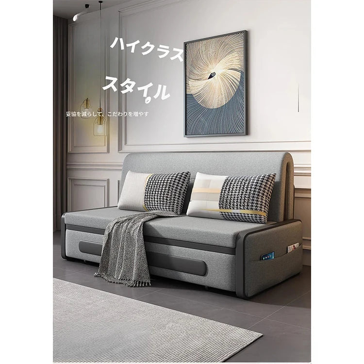 デザイン性抜群のエアレザーソファー - パイン材使用、収納付き、快適なリビング空間を実現! fdh-4761