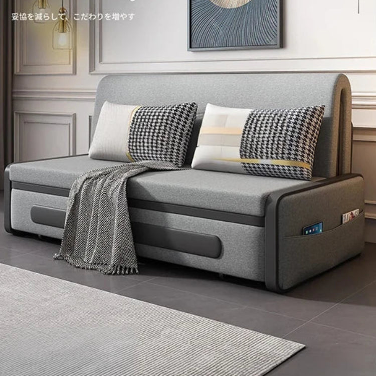 デザイン性抜群のエアレザーソファー - パイン材使用、収納付き、快適なリビング空間を実現! fdh-4761