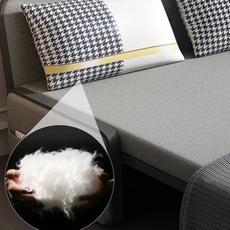 デザイン性抜群のエアレザーソファー - パイン材使用、収納付き、快適なリビング空間を実現! fdh-4761