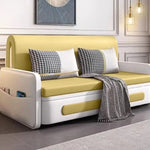 エアレザーとアイアンのスタイリッシュソファー|無垢材使用・洗練デザインで快適なリビング空間を演出! fdh-4762