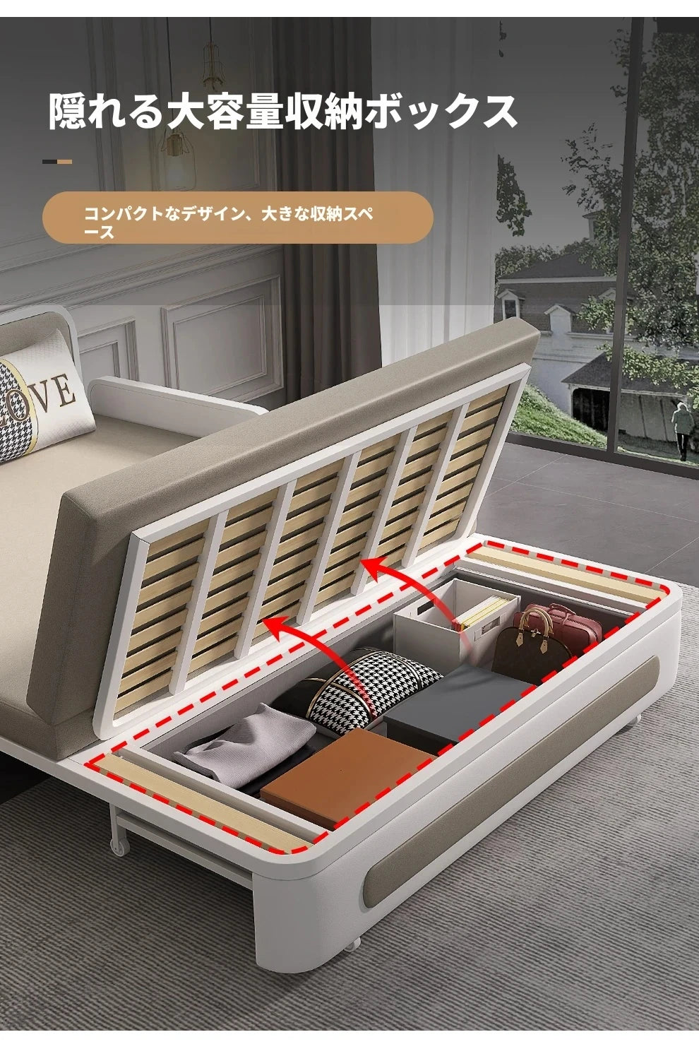 エアレザーとアイアンのスタイリッシュソファー|無垢材使用・洗練デザインで快適なリビング空間を演出! fdh-4762