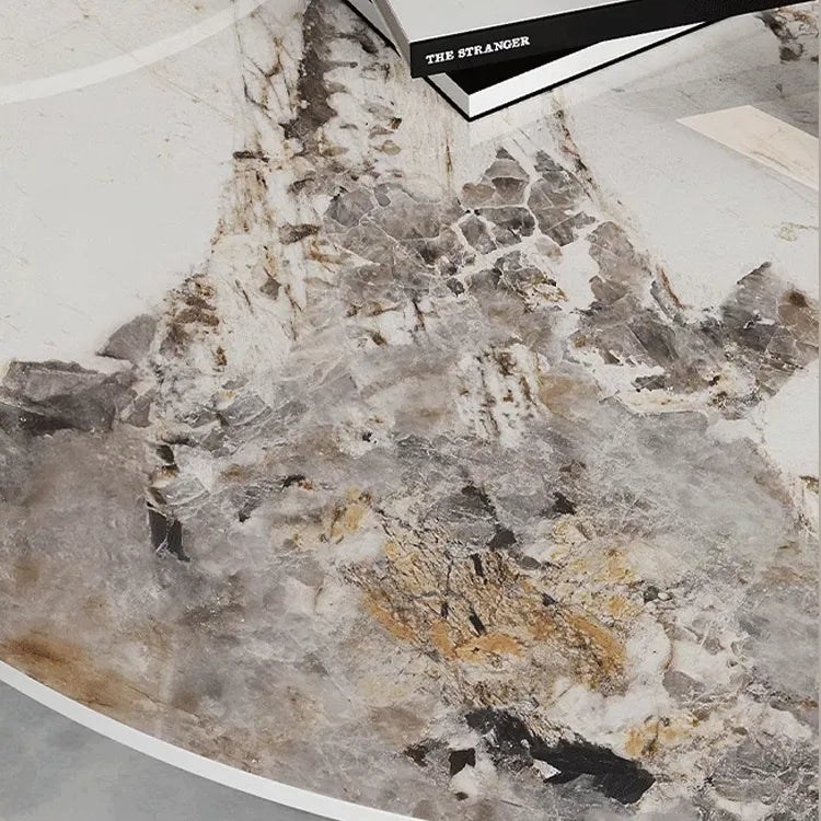 ラグジュアリーなデザイン!セラミック×ステンレスのセンターテーブルでスタイルアップ fdl-2598