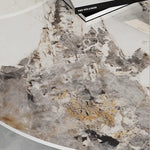 ラグジュアリーなデザイン!セラミック×ステンレスのセンターテーブルでスタイルアップ fdl-2598