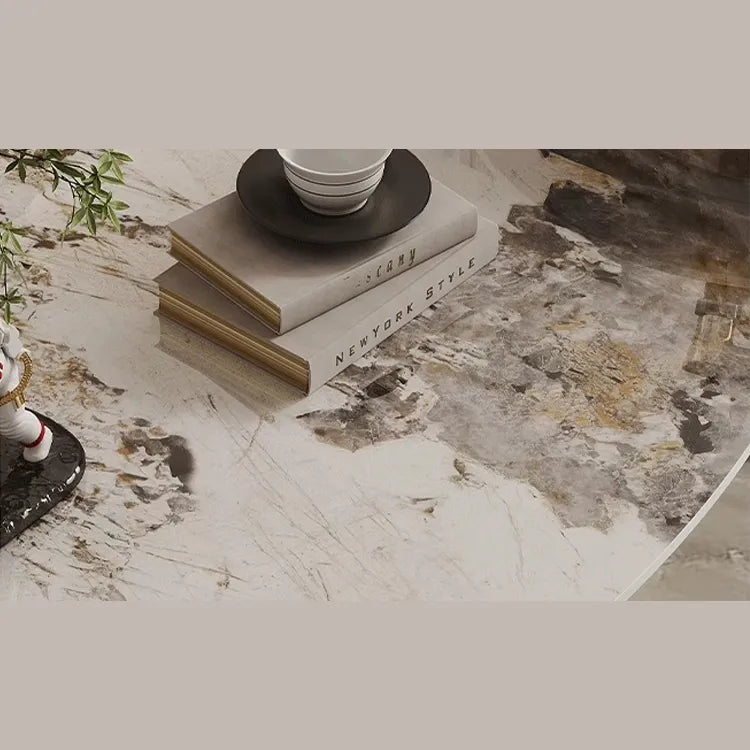 ラグジュアリーなデザイン!セラミック×ステンレスのセンターテーブルでスタイルアップ fdl-2598