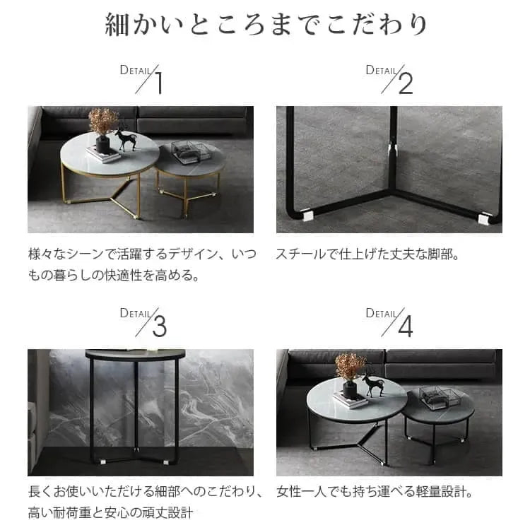 テーブル グレー+ブラック グレー+ゴールド ホワイト+ブラック ホワイト+ゴールド セラミック スチール fdn-001-cj-table