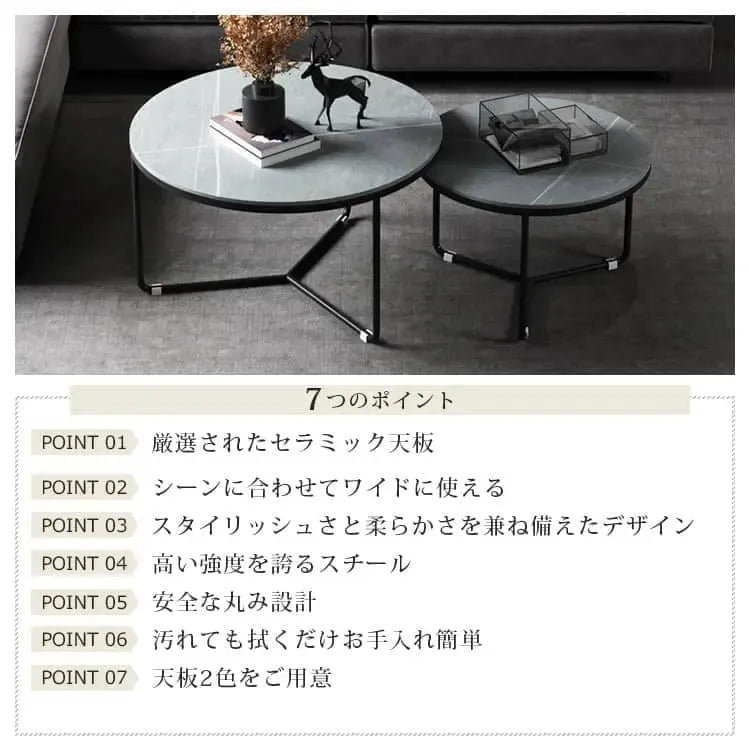 テーブル グレー+ブラック グレー+ゴールド ホワイト+ブラック ホワイト+ゴールド セラミック スチール fdn-001-cj-table