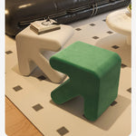 【ポップなデザイン!おしゃれな人工皮革スツール - リビングに彩りをプラス】 fel-1953