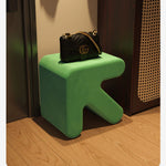 【ポップなデザイン!おしゃれな人工皮革スツール - リビングに彩りをプラス】 fel-1953