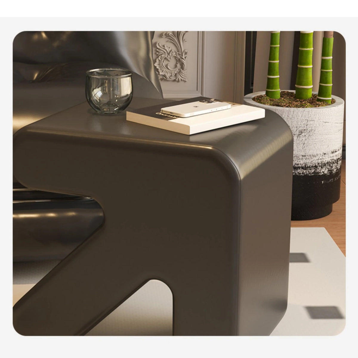 【ポップなデザイン!おしゃれな人工皮革スツール - リビングに彩りをプラス】 fel-1953