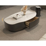 【高級感溢れるセラミックガラス製センターテーブル - モダンデザインが魅力!】 fel-1958