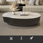 【高級感溢れるセラミックガラス製センターテーブル - モダンデザインが魅力!】 fel-1958