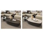 【高級感溢れるセラミックガラス製センターテーブル - モダンデザインが魅力!】 fel-1958