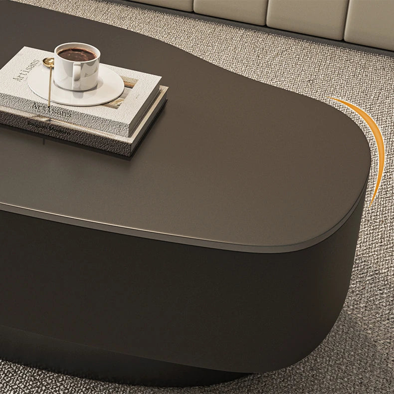 【高級感溢れるセラミックガラス製センターテーブル - モダンデザインが魅力!】 fel-1958