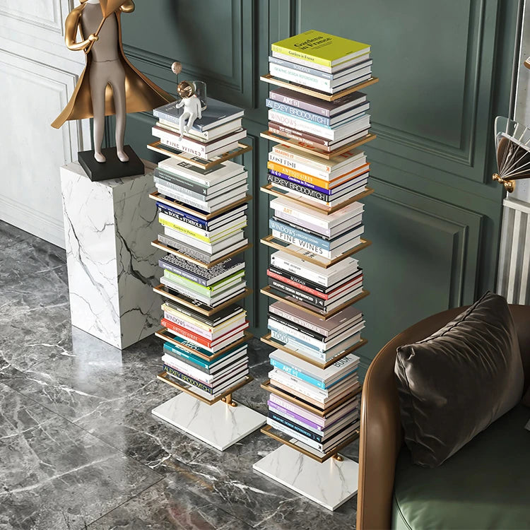 モダン&スタイリッシュ大理石ラック - インテリアをランクアップする本棚 fel-1960