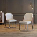 モダンPUレザーチェア|スタイリッシュなダイニングチェアセット【快適な座り心地】 fel-1969