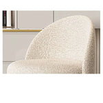 高級感あふれる実木シープボアスツール - エアレザー&綿麻クッション付きデザインチェア fel-1977