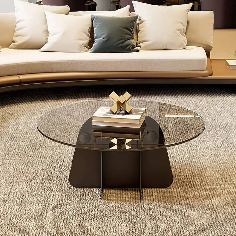 高級感あふれるガラスのセンターテーブル|モダンデザインでおしゃれな空間を演出 fel-2020