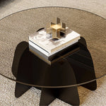 高級感あふれるガラスのセンターテーブル|モダンデザインでおしゃれな空間を演出 fel-2020