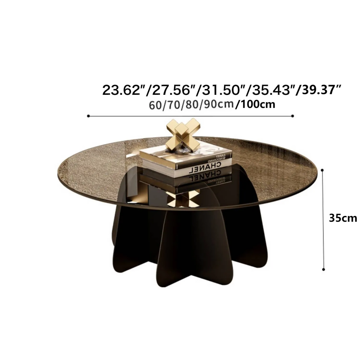 高級感あふれるガラスのセンターテーブル|モダンデザインでおしゃれな空間を演出 fel-2020