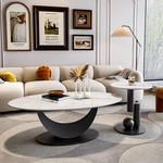 モダンセラミックセンターテーブル - おしゃれなリビングのアクセントに最適! fel-2436