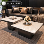 スタイリッシュなセラミックガラス製センターテーブル - モダンなリビングに最適なインテリア家具 fel-3067