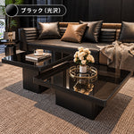 スタイリッシュなセラミックガラス製センターテーブル - モダンなリビングに最適なインテリア家具 fel-3067