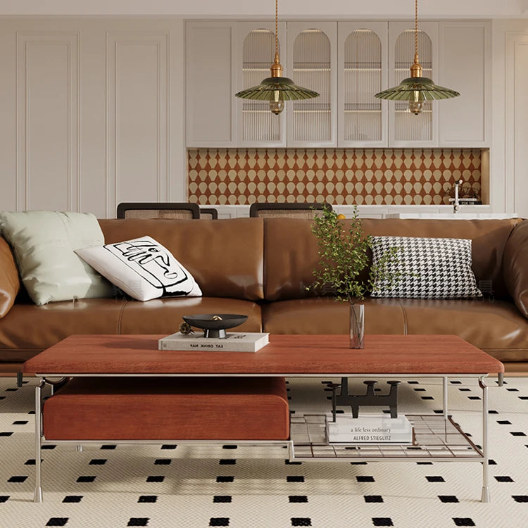 モダンデザインのステンレスセンターテーブル|リビングをおしゃれに演出 fhj-4502