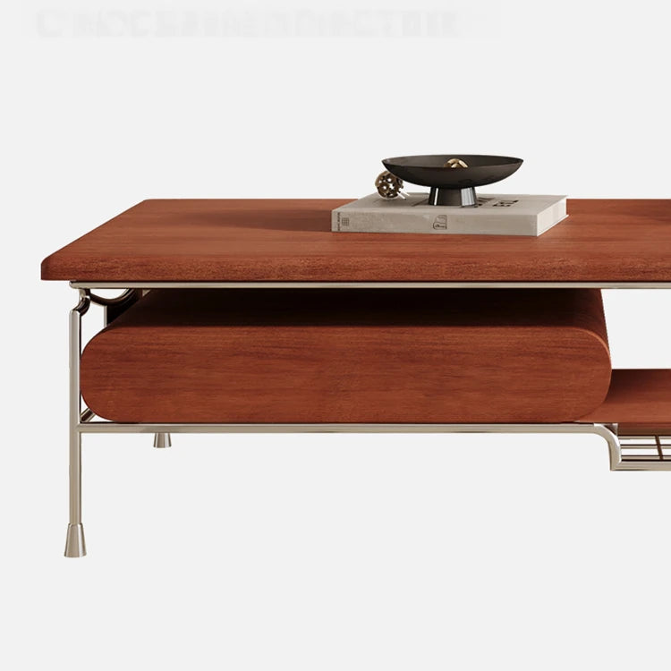 モダンデザインのステンレスセンターテーブル|リビングをおしゃれに演出 fhj-4502